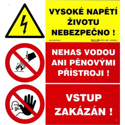 Vys.nap.živ.neb.+nehas vodou+vstup zak. 297x317 mm plast