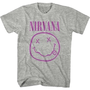 Nirvana Purple Happy Face Grey L Риза (NIRVTS34MG03)