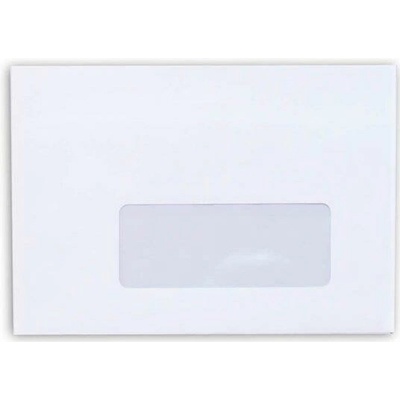 Obálka C6 samolepicí, s okénkem vpravo, 114 x 162 mm - 1000 ks