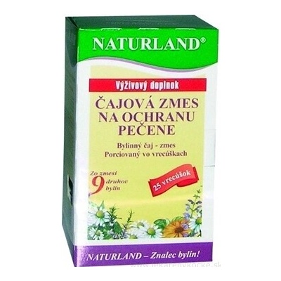 Naturland Porcovaný čaj na játra a detoxikaci 25 ks