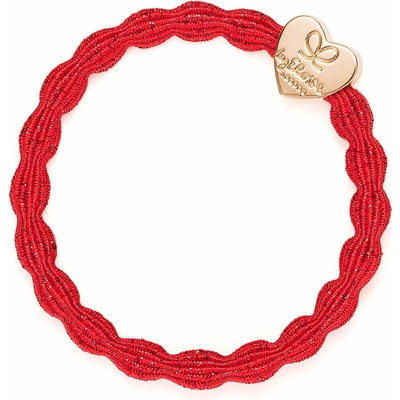 By Eloise London Metallic Gold Heart barva Red