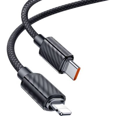 Mcdodo Кабел за данни - Mcdodo (CA-3660) - Type-C → Lightning, прозрачен дизайн, 36W, 1.2m - Черен