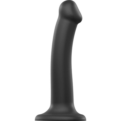 ostatní Strap on Me Semi-Realistic Dual Density Bendable Dildo Black - M