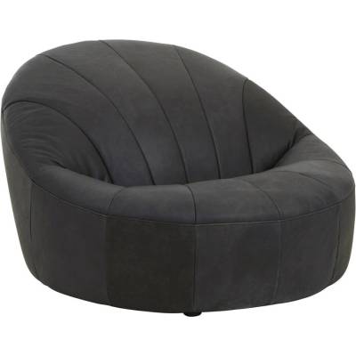 Premier Housewares Черно кожено кресло Hoxton - Premier Housewares (5528290)