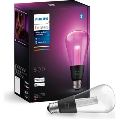 Philips Hue White and color ambiance 8719514419391 LED žiarovka E27 ST72 6,8W/500lm 2000-6500K+RGB