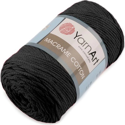 Stoklasa Pletací příze Macrame Cotton 250 g Balení: 1 ks, Varianta: 10 (750) černá 10 (750) černá