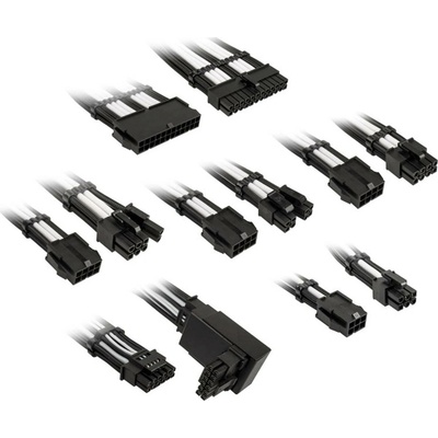Kolink Core Pro Braided Cable Extension Kit 12V-2x6 White COREPRO-EK-12VT2-BWH