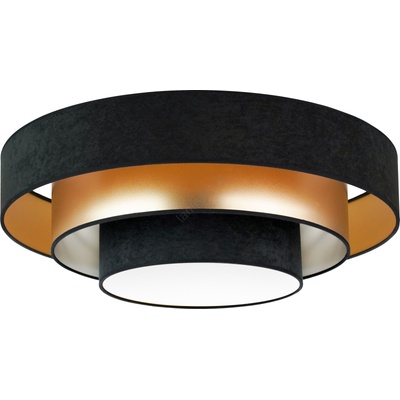 Duolla - LED Плафониера LUNETA LED/26W/230V Ø 60 см 4000K черен/златист (DU606295)