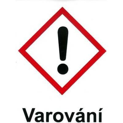 Dráždivé - varování 105x148mm - samolepka