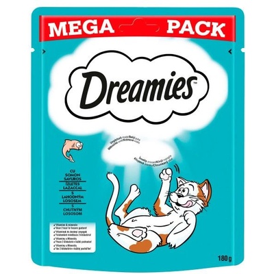 Dreamies лакомства с вкусен сьомга за котки 180 г