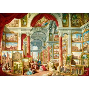 Bluebird Puzzle - Puzzle Panini - Picture Gallery with Views of Modern Rome - 1 000 piese