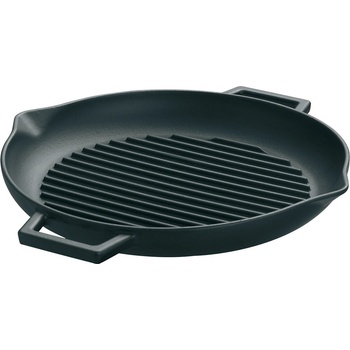 Pentole Agnelli ЧУГУНЕНА ГРИЛ ТАВА slow-cook 30cm ЧЕРНА (set30000m)