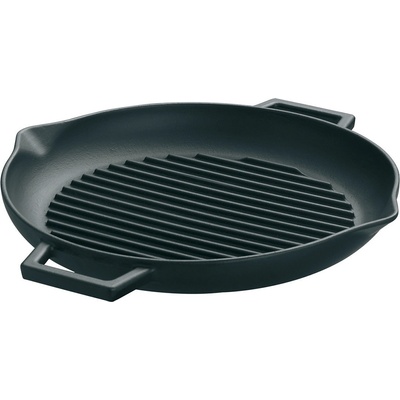 Pentole Agnelli ЧУГУНЕНА ГРИЛ ТАВА slow-cook 30cm ЧЕРНА (set30000m)