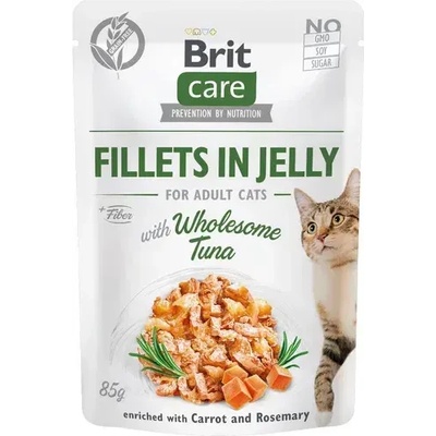 Brit cat delicate fillets in Jelly wholesome Tuna пауч с филе от риба тон в желе 85gr