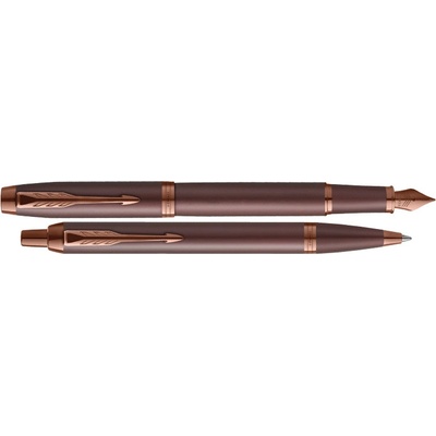 Parker 1502/3190514 IM Monochrome Burgundy duo sada dárková sada plnicího pera a kuličkové tužky