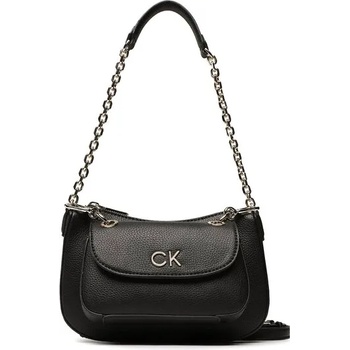Calvin Klein Дамска чанта Calvin Klein Re-Lock Dbl Shoulder Bag K60K610183 Черен (Re-Lock Dbl Shoulder Bag K60K610183)