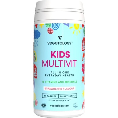Vegetology Kids Multivit Multivitamíny a minerály pro děti 60 tablet