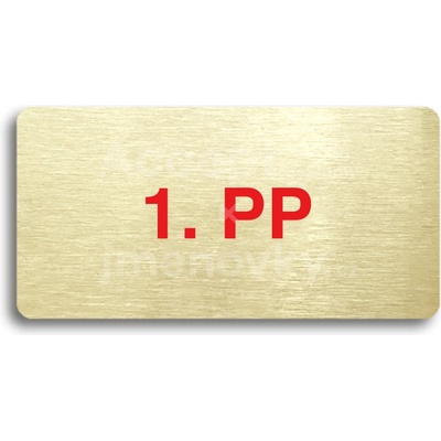ACCEPT Piktogram 1. PP - zlatá tabulka - barevný tisk bez rámečku