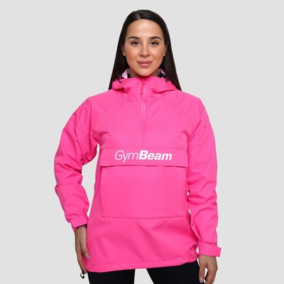 GymBeam Дамско яке за дъжд Smock Jacket Fuchsia M