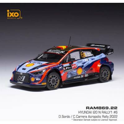 IXO Carrera Hyundai i20 N Rally1 Acropolis Rally 2022 6 Sordo 1:43