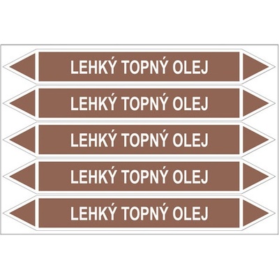 Značení potrubí, lehký topný olej PZG 008022