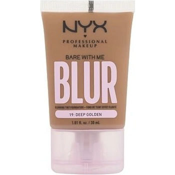 NYX Professional Makeup Bare With Me Blur Tint Foundation zmatňující make-up se středním krytím 19 deep golden 30 ml