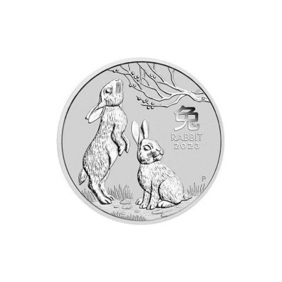 Lunar Strieborná minca Series III Year of the Rabbit 5 Oz