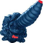 SuperLove Giant Unicorn Dildo Blue