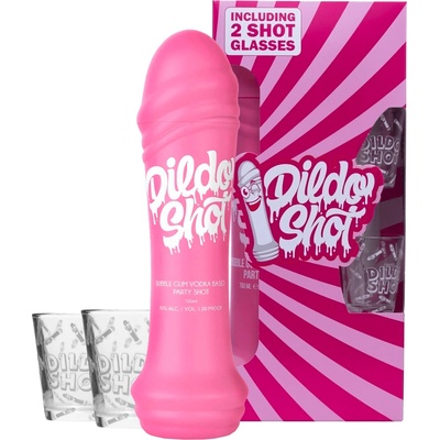 Vodka Dildo Shot 10% 0,7 l (dárkové balení 2 sklenice) – Zboží Mobilmania
