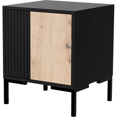Cama meble Cama Нощно шкафче 2бр MERCI 44x40x52.5 черно/дъб artisan (MERCI 400018)