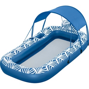 Bestway Надуваема водна постелка Bestway Comfort Plush 43732, със сенник, 198 х 112 см