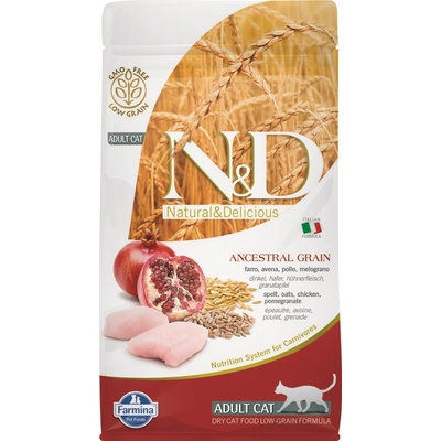 N&D Low Grain Cat Adult Chicken & Pomegranate 10 kg
