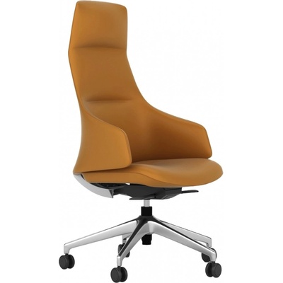 Antares Мениджръски стол Antares ALESSANDRO, до 120кг, еко кожа, синхронен механизъм, коригиране на дълбочината, заключване в позиция, кафяв (ALESSANDRO BR)