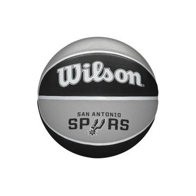 Wilson Баскетболна Топка Wilson Nba Team Tribute San Spurs Черен Естествен каучук