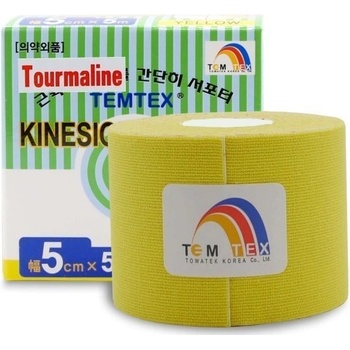 Temtex Tourmaline tejpovací páska žltá 5cm x 5m