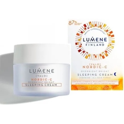 Lumene Nordic-C Sleeping Cream Overnight Bright - Нощен крем с витамин С за блясък и сияние за всеки тип кожа 50мл