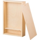 ČistéDřevo Drevená krabička na fotografie vo formáte 15x21 cm