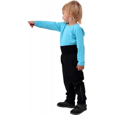dětské softshellové kalhoty černé