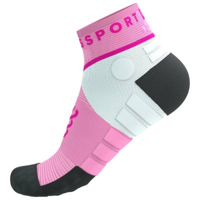 Чорапи за бягане Compressport Ultra Trail Low Socks Running socks - Begonia / Neon Pink - размер T1 (201-8988-0411)