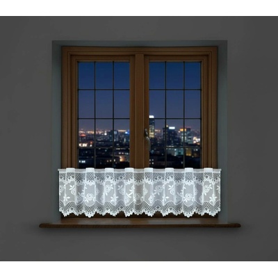 Dekorační vitrážová žakárová záclona HAREM 30 bílá 300x30 cm (cena za spodní díl) MyBestHome