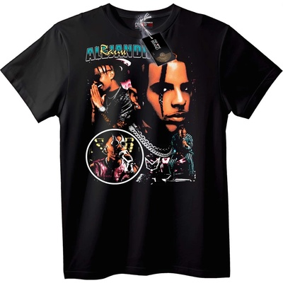 NOONEBRAND Тениска Ali Jandh Музика - 2XL, Black