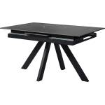 Bogdan Furniture Europe Трапезна маса dilan разтег. черен мрамор/черно