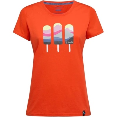 La Sportiva Дамска тениска La Sportiva Women's Icy Mountains T-Shirt - Cherry Tomato - размер XS (116-9195-0511)
