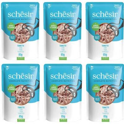 Schesir tuňák v želé pro kočky 6 x 85 g