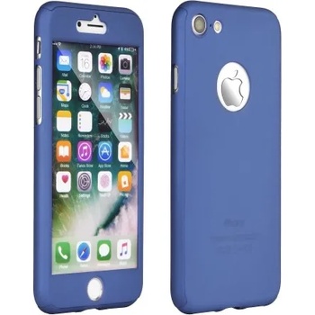 Image 1 of Apple Твърд гръб за iPhone X кейс + стъклен протектор 360° син