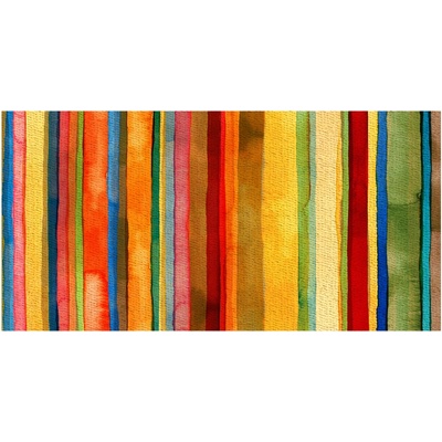 Foto obraz sklo tvrzené farebné pásky 100x50 cm