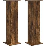vidaXL Стойка за растения 2 бр. Опушен дъб 30, 5 x 30 x 100, 5 см (899755)