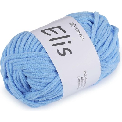 Pletací žinylková příze Elis 100 g Varianta: 8 modrá světlá, Balení: 1 ks 57857/147371/266594