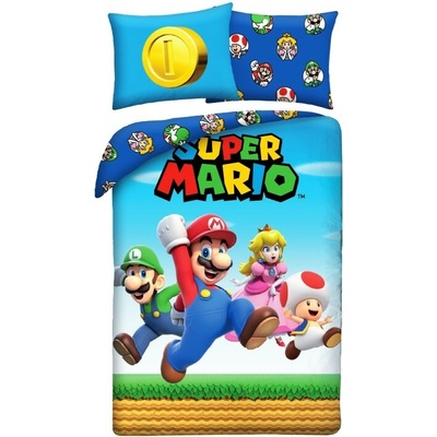 Halantex obliečky z mikrovlákna - Super Mario Bros Coin 140x200 70x90