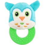 Baby Mix Детска плюшена дрънкалка с гризалка Baby Mix совичка (48961)